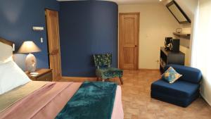 Χώρος καθιστικού στο Amplia habitación Hacienda Santo Domingo