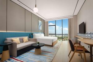 Posezení v ubytování Hilton Garden Inn Shenzhen Guangming Hongqiao Park