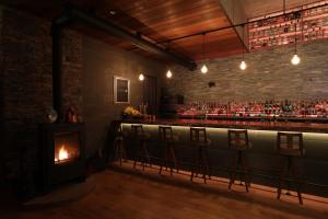 Lounge nebo bar v ubytování ホテル風の山