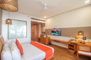 Voodi või voodid majutusasutuse Yog Wellness Resort & Spa By Amritara toas