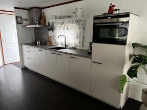 Een keuken of kitchenette bij Chalet Havenzicht Eernewoude