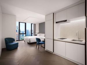 Sofitel Ambassador Seoul Hotel & Serviced Residences的厨房或小厨房