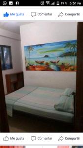 Postel nebo postele na pokoji v ubytování Hotel shalom taganga