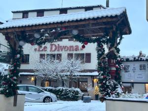 Hotel Le Divona "au coeur de Divonne" v zimě