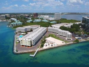 an aerial view of a resort in the water at Cool Notes - Enjoy the sounds of the Bay in Tampa