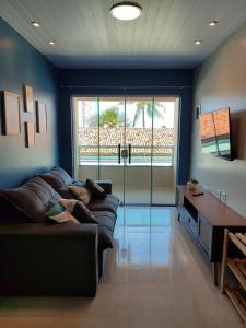 Et tv og/eller underholdning på Lindo apartamento pé na areia em Cabo Gaibú prox Porto de galinhas + 113 billeder