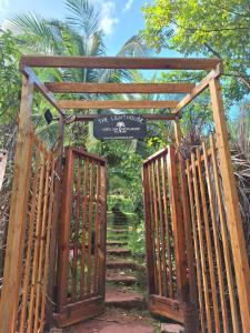 The Lighthouse Retreat, Little Corn island, Nicaragua外面的花园