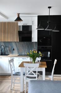 Eldhús eða eldhúskrókur á Apartamenty Stara Wisła
