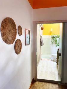 Koupelna v ubytování Santo Hostel