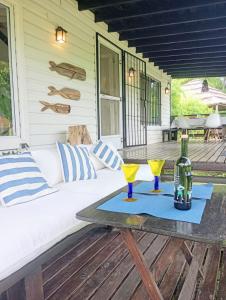 Patio nebo venkovní prostory v ubytování Casa quinta de rio