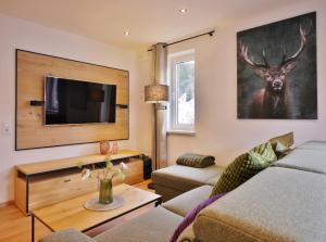 Et tv og/eller underholdning på Ferienwohnung Bergzauber 2 (inkl. MeineCardPlus)