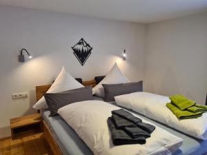 Postel nebo postele na pokoji v ubytování Haus Stehbock