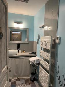 Koupelna v ubytování Le cèdre bleu