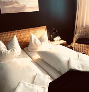 Postel nebo postele na pokoji v ubytování beans parc hotel jade