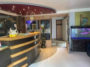 TV a/nebo společenská místnost v ubytování Hotel Sundaram Palace