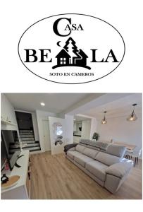 Χώρος καθιστικού στο Casa BE&LA