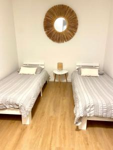 Ένα ή περισσότερα κρεβάτια σε δωμάτιο στο Appartement Bloem