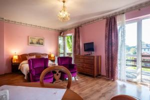 TV a/nebo společenská místnost v ubytování Villa Nicolo