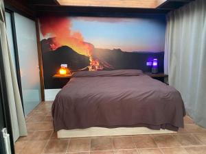 A bed or beds in a room at Sun Villa & exclusive stars view