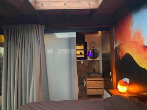 A bed or beds in a room at Sun Villa & exclusive stars view
