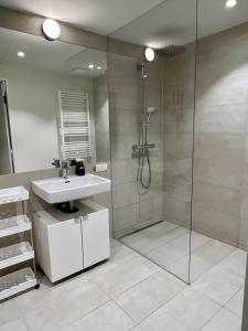 A bathroom at The View 1