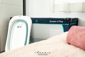 Postel nebo postele na pokoji v ubytování Lana apartman