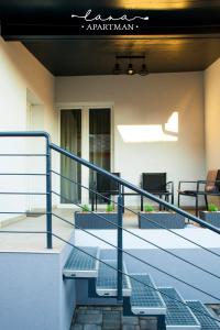 Balkón nebo terasa v ubytování Lana apartman