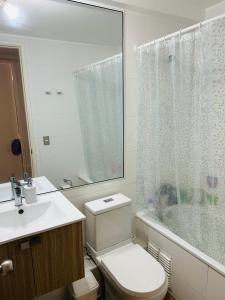 Koupelna v ubytování Departamento