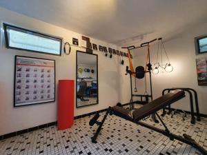 The fitness centre and/or fitness facilities at Apartment in Swiss Chalet Träumli