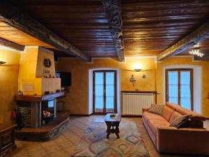 Χώρος καθιστικού στο Casa Pierina