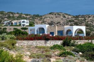 ein Haus an der Seite eines Hügels in der Unterkunft Aelia Luxury Villa in Amoopi