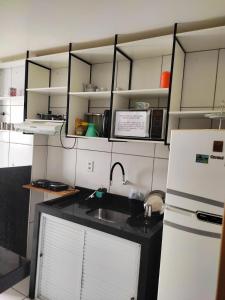 Kuchyň nebo kuchyňský kout v ubytování Flat no Turu