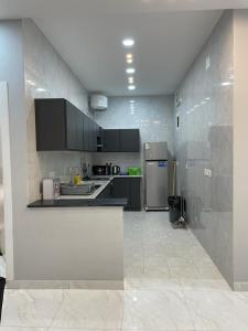 Virtuvė arba virtuvėlė apgyvendinimo įstaigoje شاليهات وجدان الهدا