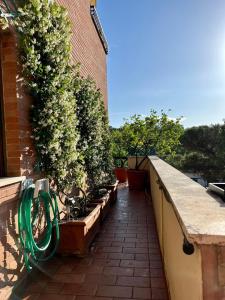 En balkon eller terrasse på Green & relax near S.Peter