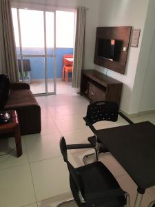 TV a/nebo společenská místnost v ubytování Aquaville Atalaia T02 + 3 fotografie