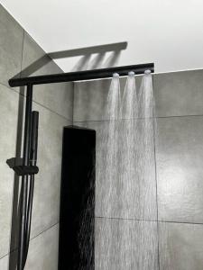 特罗姆瑟I hjertet av Nordens Paris.的水从水里出来的一个淋浴