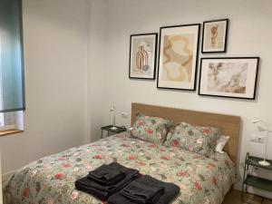 Ένα ή περισσότερα κρεβάτια σε δωμάτιο στο El Patio de Olletas