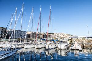 a group of boats docked in a harbor at Barca a vela Kerama - Smart Wind in Naples