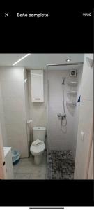 ein Bad mit einer Dusche und einem WC. in der Unterkunft Apartamento centro de Córdoba in Córdoba