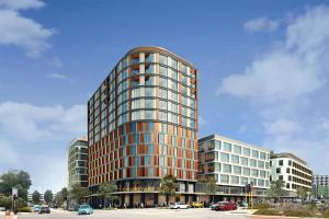 a rendering of a tall building in a city at Courtyard by Marriott Perth Murdoch in Fremantle