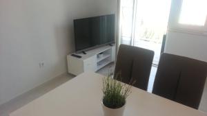Televízia a/alebo spoločenská miestnosť v ubytovaní Apartments ITD