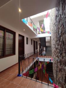 Un balcon sau o terasă la Casa Mictlan. Habitaciones en el Centro de Mitla.