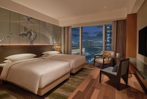 Katil atau katil-katil dalam bilik di Hyatt Centric Gaoxin Xi'An