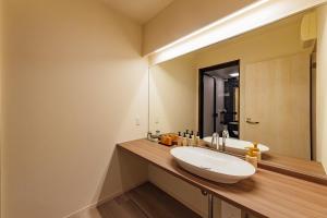 The Hotel Obuse的一间浴室