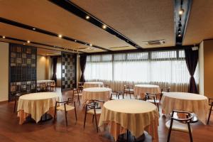 The Hotel Obuse餐厅或其他用餐的地方
