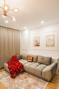 אזור ישיבה ב-Apollonia eState OLD TOWN BIG AND LUXURIOUS