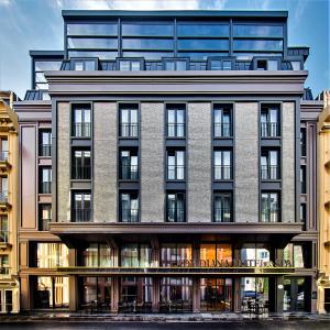 an office building with a large building at Lady Diana Hotel in Istanbul