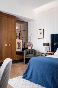 Кровать или кровати в номере Palacio Arriluce Hotel - The Leading Hotels of the World