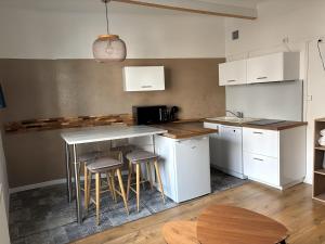 Kuchyň nebo kuchyňský kout v ubytování Mosaikhotel