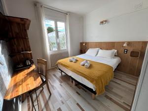 Postel nebo postele na pokoji v ubytování Mosaikhotel